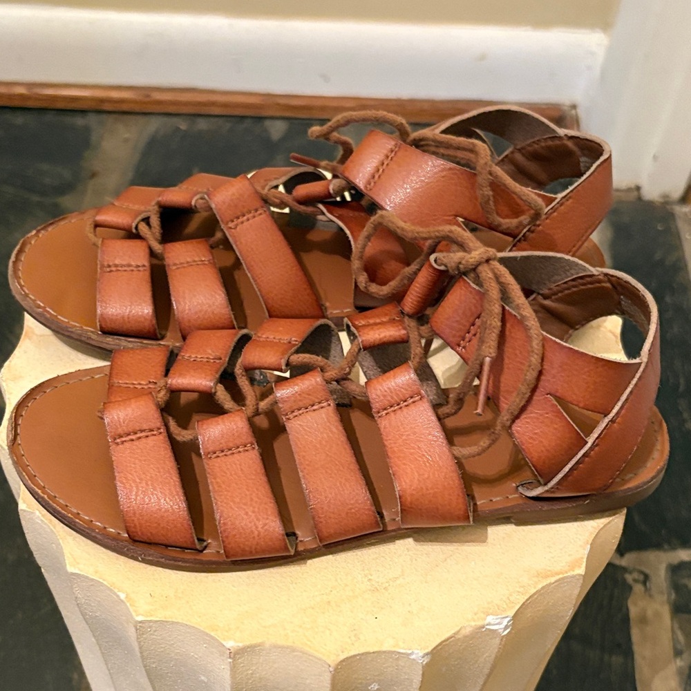Brown Gladiator Sandals - Picture 2 of 5